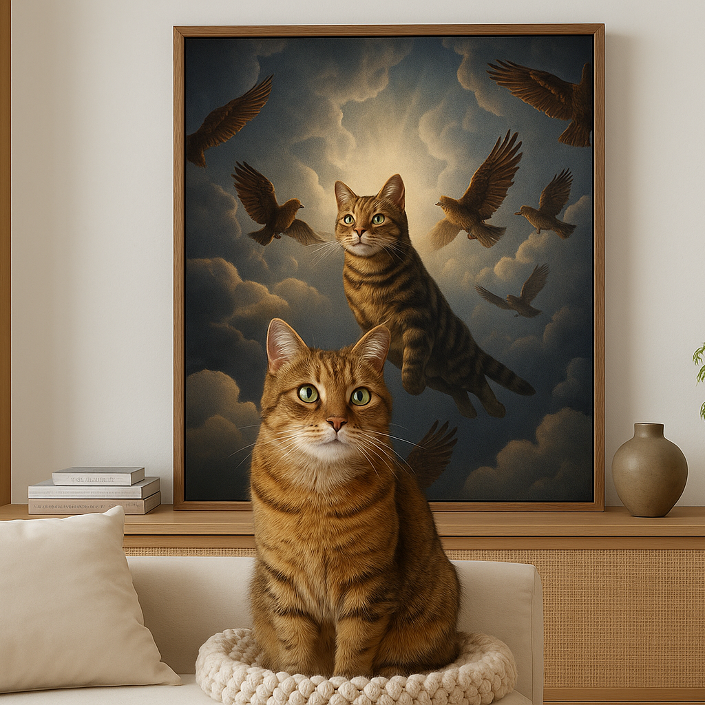 Persoonlijk kattenportret – Uw kat als tijdloos kunstwerk