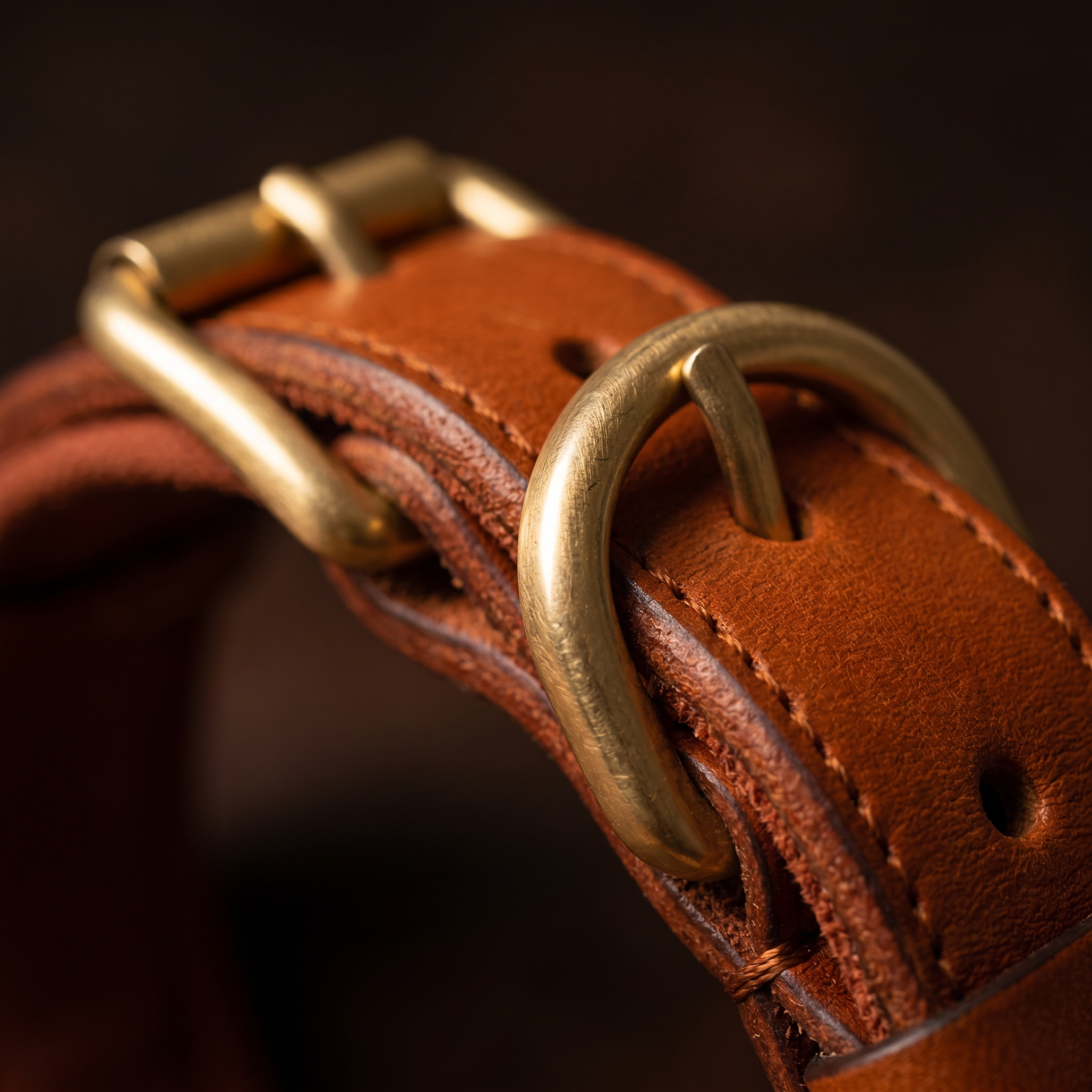 Luxe leren hondenhalsband met AirTag (tracker voor honden)